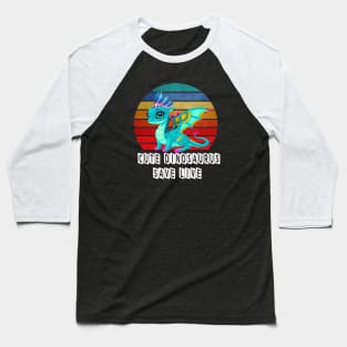 Cute Dinosaurus Vintage Retro Baseball T-Shirt